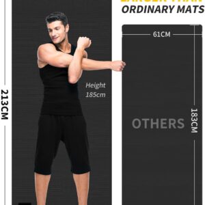 CAMBIVO Yoga Mat for Women and Men, Extra Long and Wide Exercise Mat(72″x48″/84″x30″), Large Non Slip Workout Mat for Yoga, Pilates, Fitness, Barefoot Workouts, Home Gym Studio