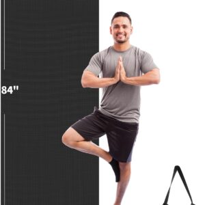 CAMBIVO Yoga Mat for Women and Men, Extra Long and Wide Exercise Mat(72″x48″/84″x30″), Large Non Slip Workout Mat for Yoga, Pilates, Fitness, Barefoot Workouts, Home Gym Studio