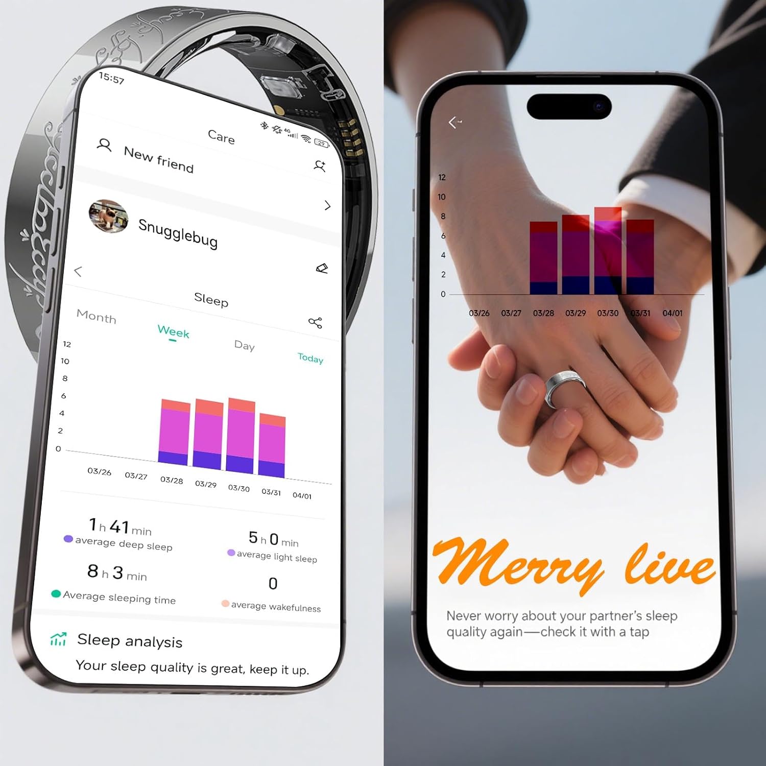 Ultra Smart Ring for Women Men,Health Fitness Tracker with Sleep/Blood Pressure/Oxygen Monitoring, Heart Rate & Activity Tracking,IP68 Waterproof, 5+Day Battery,No Subscription Fee 1-Silver 10 - Image 8