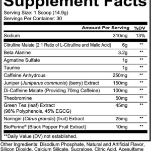 REDCON1 Total War Pre Workout, Orange Crush – Contains 320mg of Caffeine from Green Tea, Juniper & Beta Alanine – Pre Work Out with Amino Acids to Increase Pump, Energy + Endurance (30 Servings)
