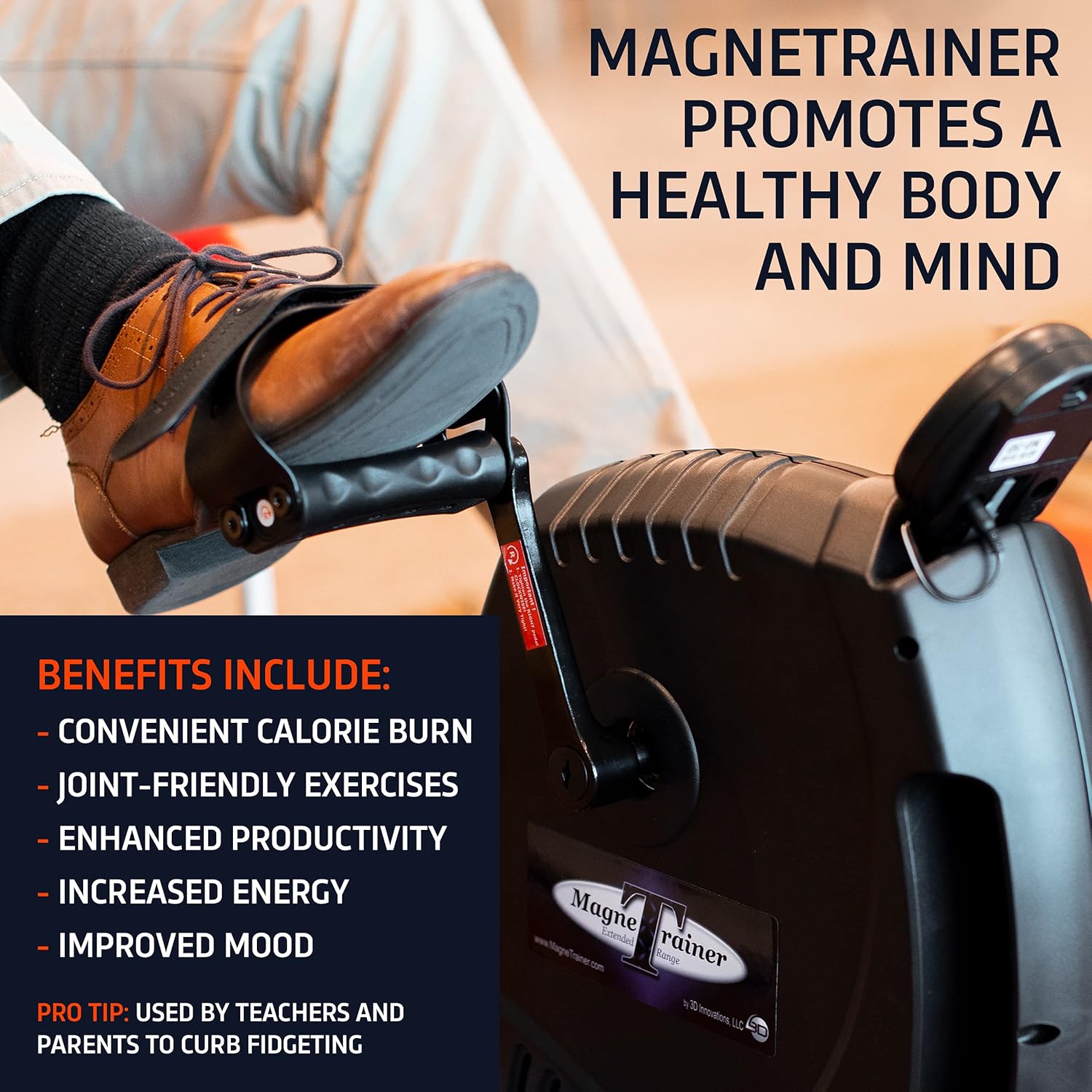 MagneTrainer-ER Mini Exercise Bike Arm and Leg Exerciser - Image 9