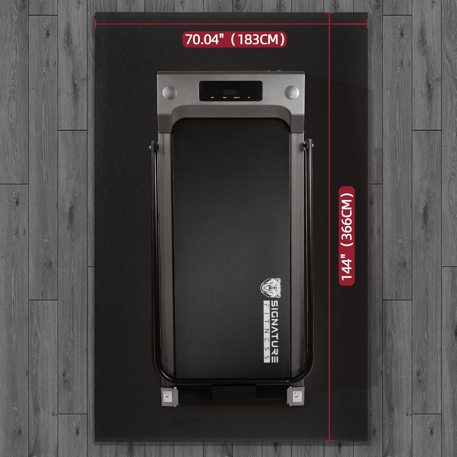 Fitvids High Density Home Gym Treadmill Exercise Bike Equipment Mat, 1/4" Thick, Multiple Sizes - Image 3