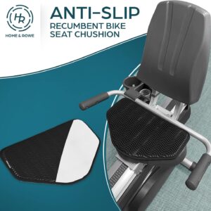 Recumbent Bike Seat Cushion – Anti-Slip Extra-Wide Seat Pad for Desk and Exercise Bikes – Gel Cushion for Comfort