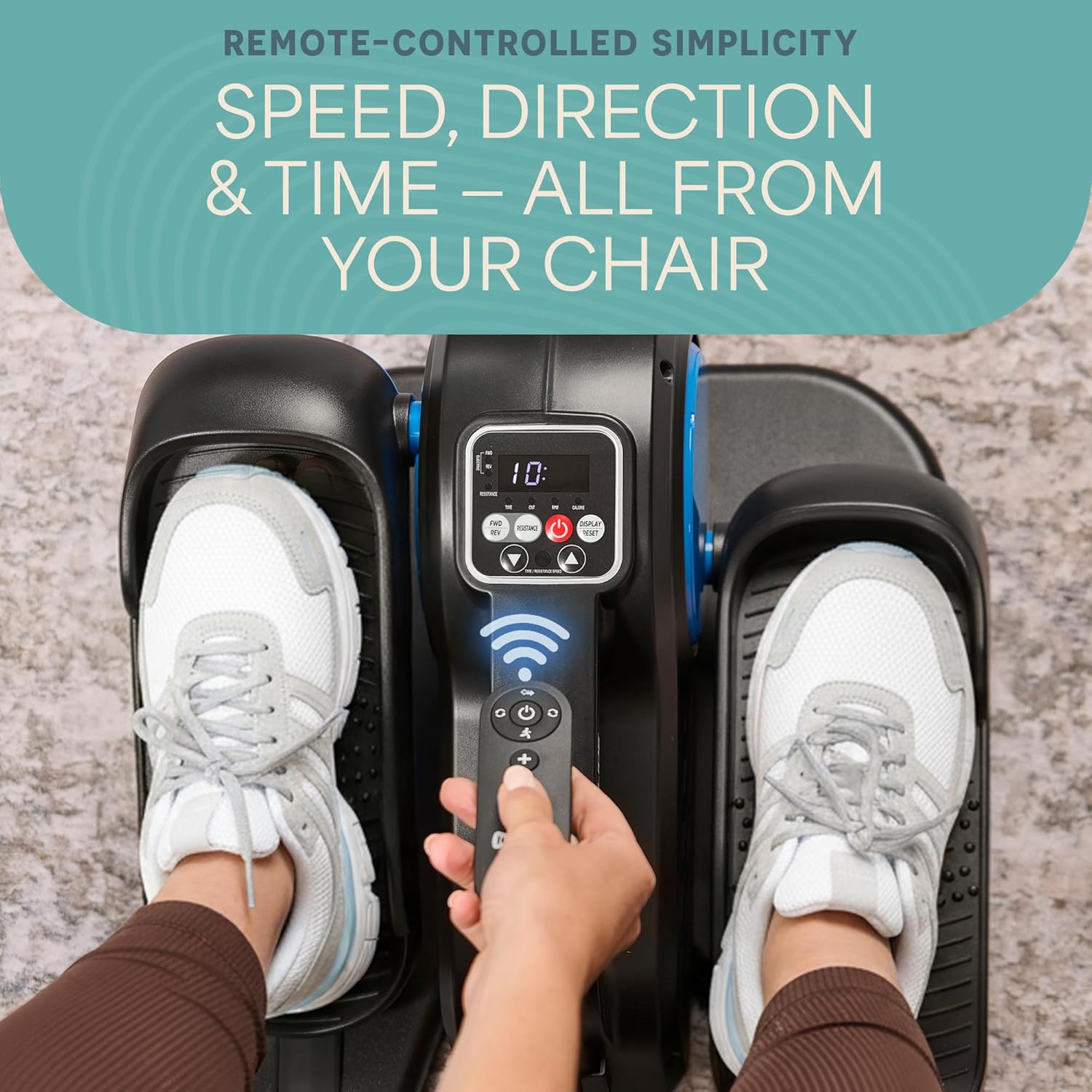 Lifepro Under Desk Elliptical Exercise Machine with or without Red Light, Seated Pedal Exerciser for Seniors & Adults, Quiet Elliptical Machine for Home or Office, Portable Leg Exerciser While Sitting - Image 5