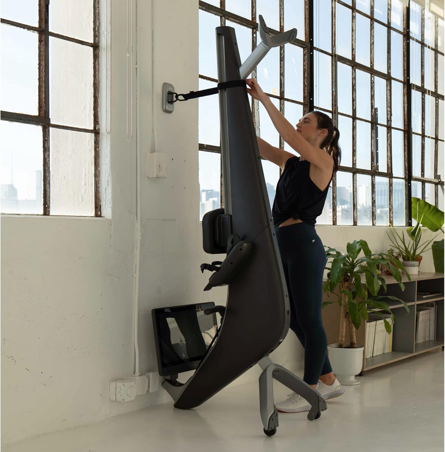 Hydrow Rower Upright Storage Kit - Wall Mount for Vertical Space Saving - Image 4