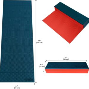 Foldable Yoga Exercise Mat – Lightweight, Anti-Slip, and Easy to Store for Yoga, Pilates, Home Workouts, and Floor Exercises