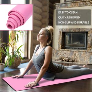 Yoga Mat Set for Beginners,Yoga Mat with Carrying Strap,Yoga Blocks 2 Pack with Yoga Strap,Yoga Ball,Ankle Puller,11-Piece Yoga Kits and Sets for Beginners,Yoga Starter Kit for Women Men