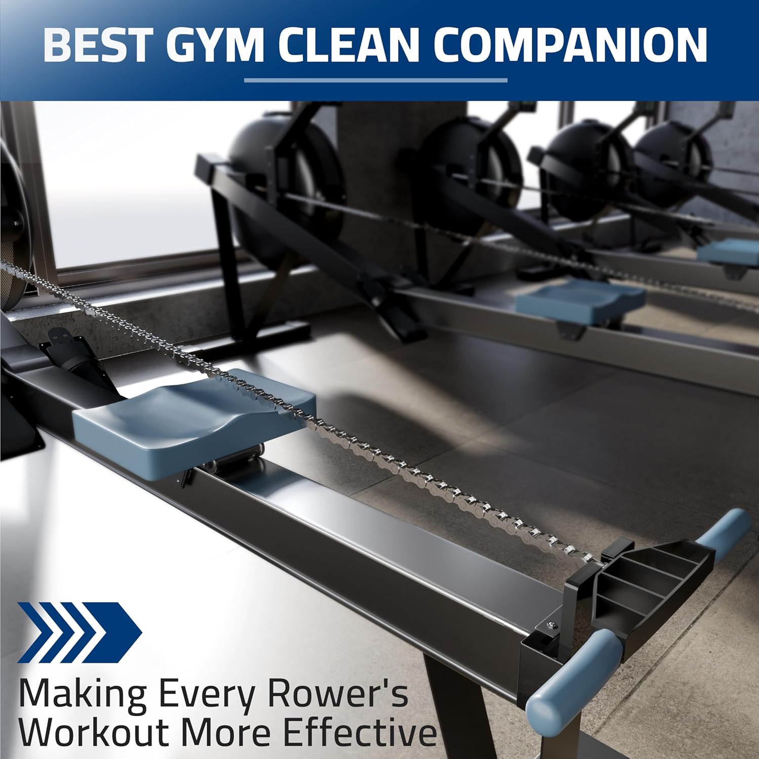 Handlebar Holder Compatible with Concept 2 Rowing Machine Model D&E and Rowerg, Chain Holder, Handle Bracket, Chain Maintenance, Lubing Helper, Rowing Machine Accessories, Patent Pending - Image 5