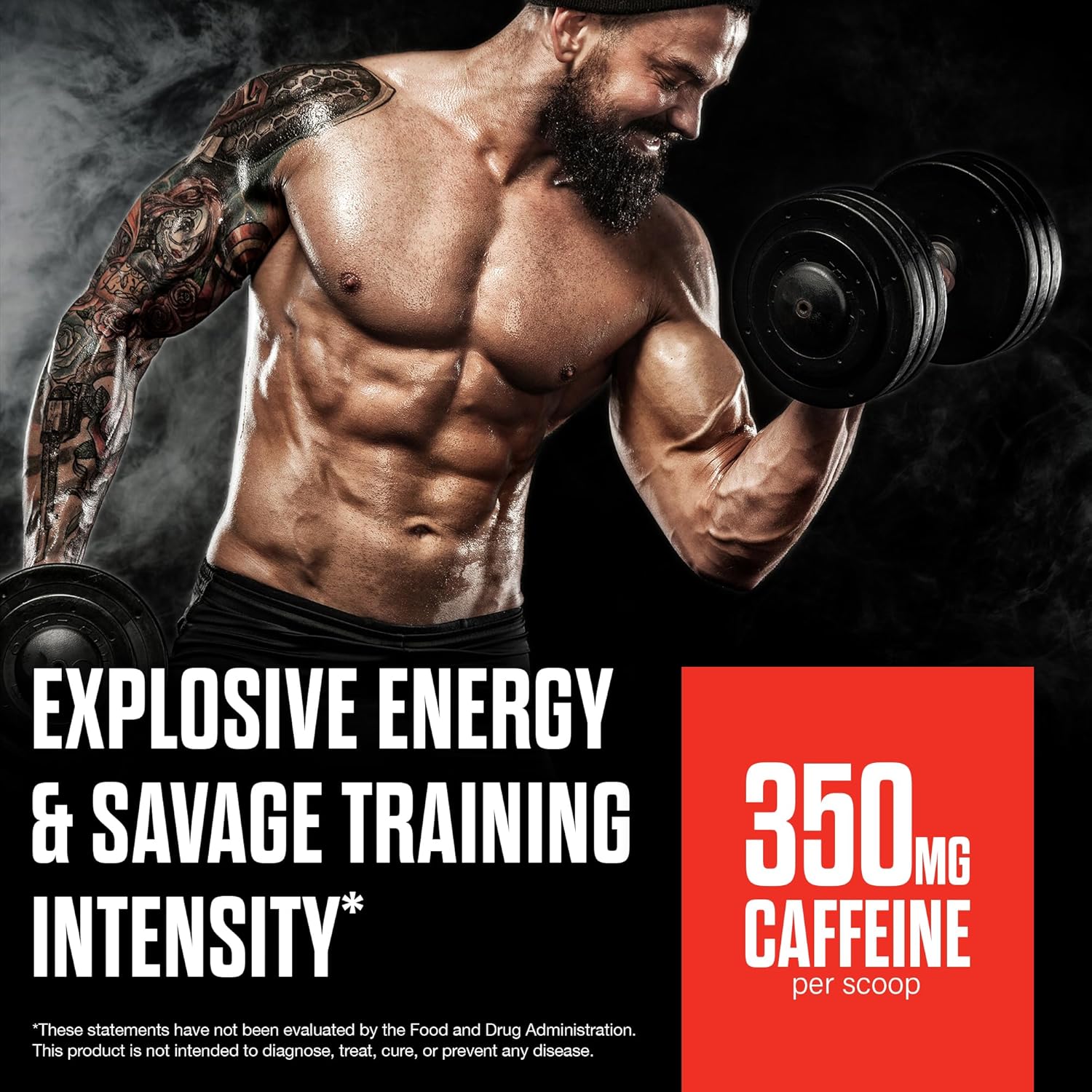 JNX SPORTS The Shadow! 350mg of Caffeine Hard Core Preworkout - Strawberry Pineapple 30 Servings | Electric Energy, Mental Focus & Superhuman Strength for Men & Women - Image 5