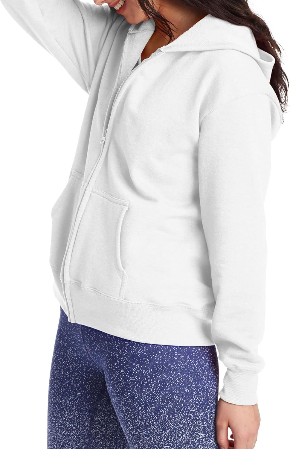 Hanes womens Ecosmart Full Zip Fleece Hoodie - Image 4