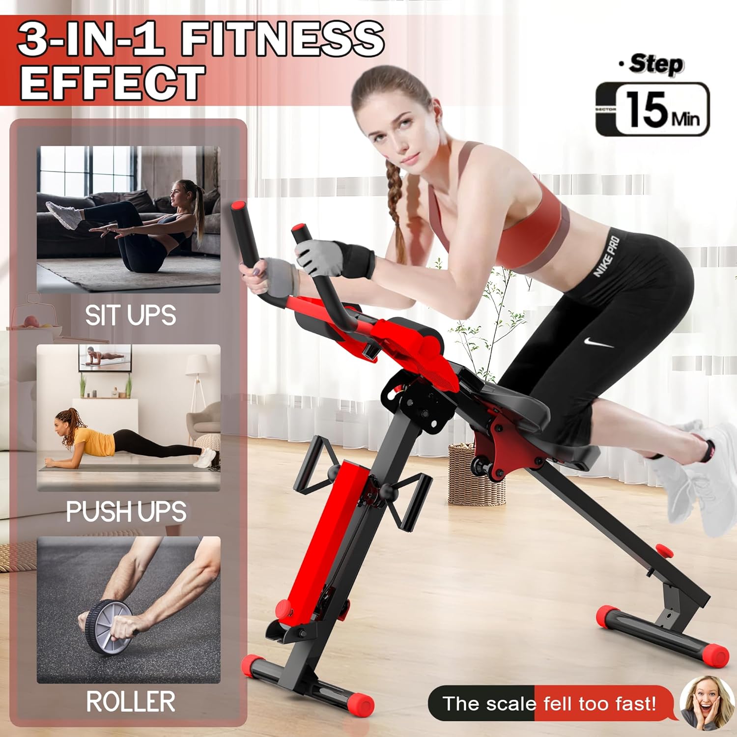 Magnetic Rowing Machine for Home | Adjustable 8-Speed Booster | Burn Fat & Sculpt Muscles | Supports Up to 265 LBS | Phone/Tablet-Ready Design - Image 2