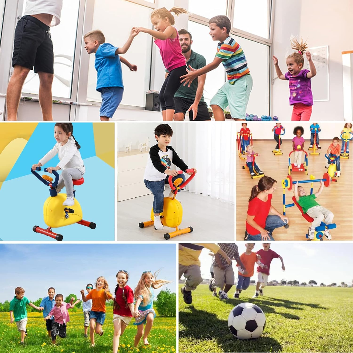 Kids Fitness Exercise Bike Equipment, Childrens Exercise Bike with Adjustable Seat, Kids Stationary Bike Workout Equipment, Gift for Boys Girls - Image 7