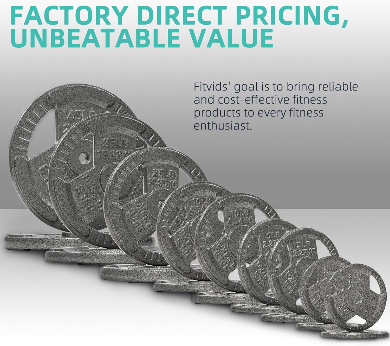 Barbell Weight Set, Cast Iron 1" Standard Weight Plates Including 5FT Standard Barbell Bar & Star Locks, 45 Pounds Set (35 Lbs Plates + 10 Lbs Barbell Bar), Multiple Packages - Image 5