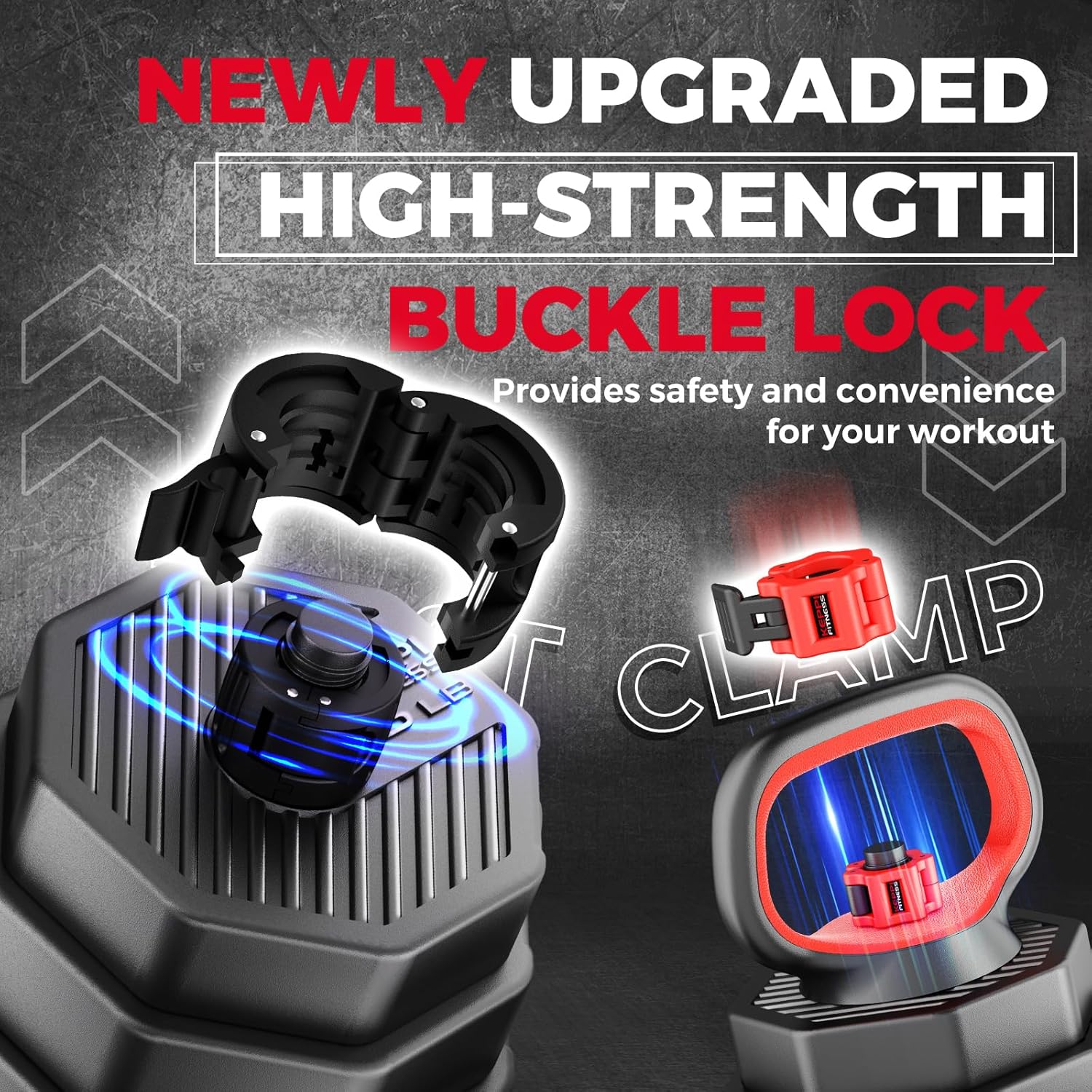 KeppiFitness Adjustable Dumbbell Set, 30/40/50/70/90 lb Weight Set with Connector Bar, 4 in 1 Workout Gear with Dumbbell, Kettlebell, Barbell, Push up Handle for Home Gym Fitness Exercise - Image 6