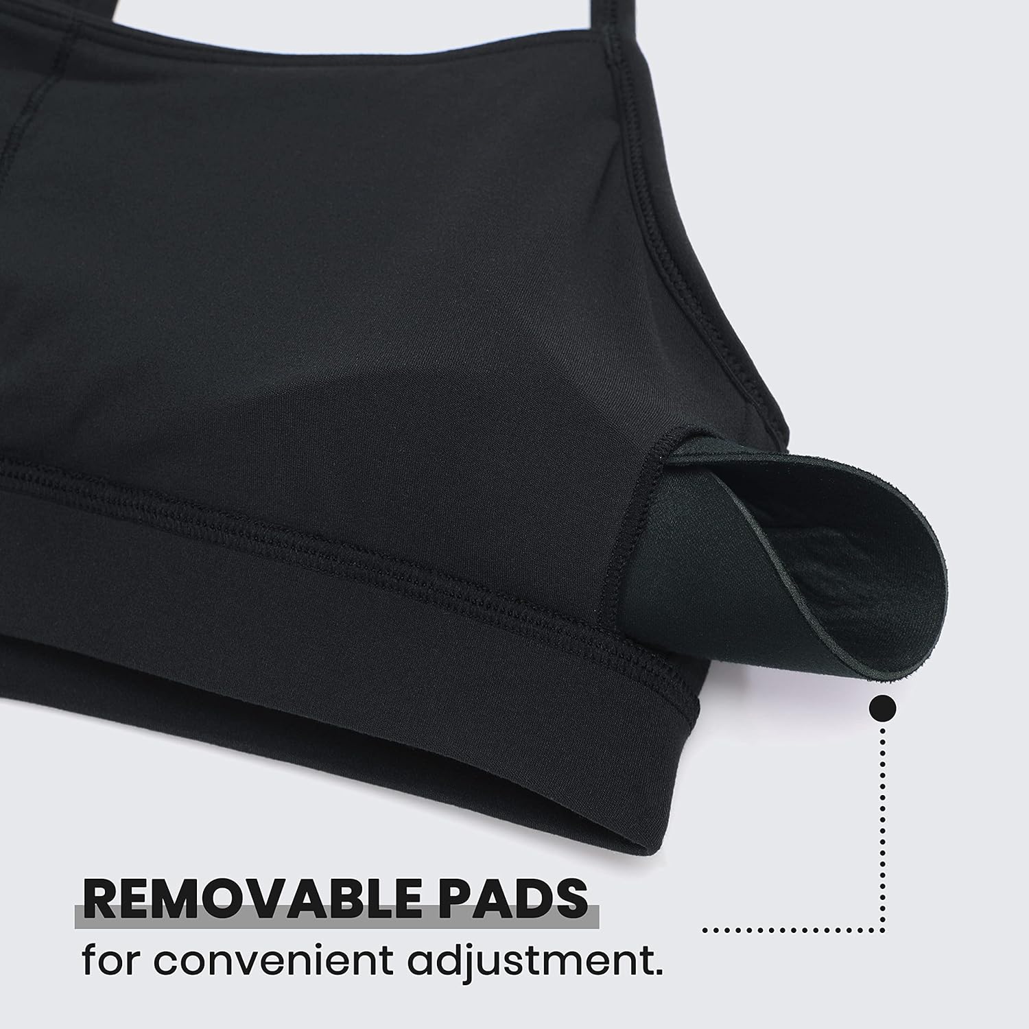 CRZ YOGA Butterluxe Womens Y Back Sports Bra - Padded Racerback Low Impact Spaghetti Thin Strap Workout Yoga Top - Image 6