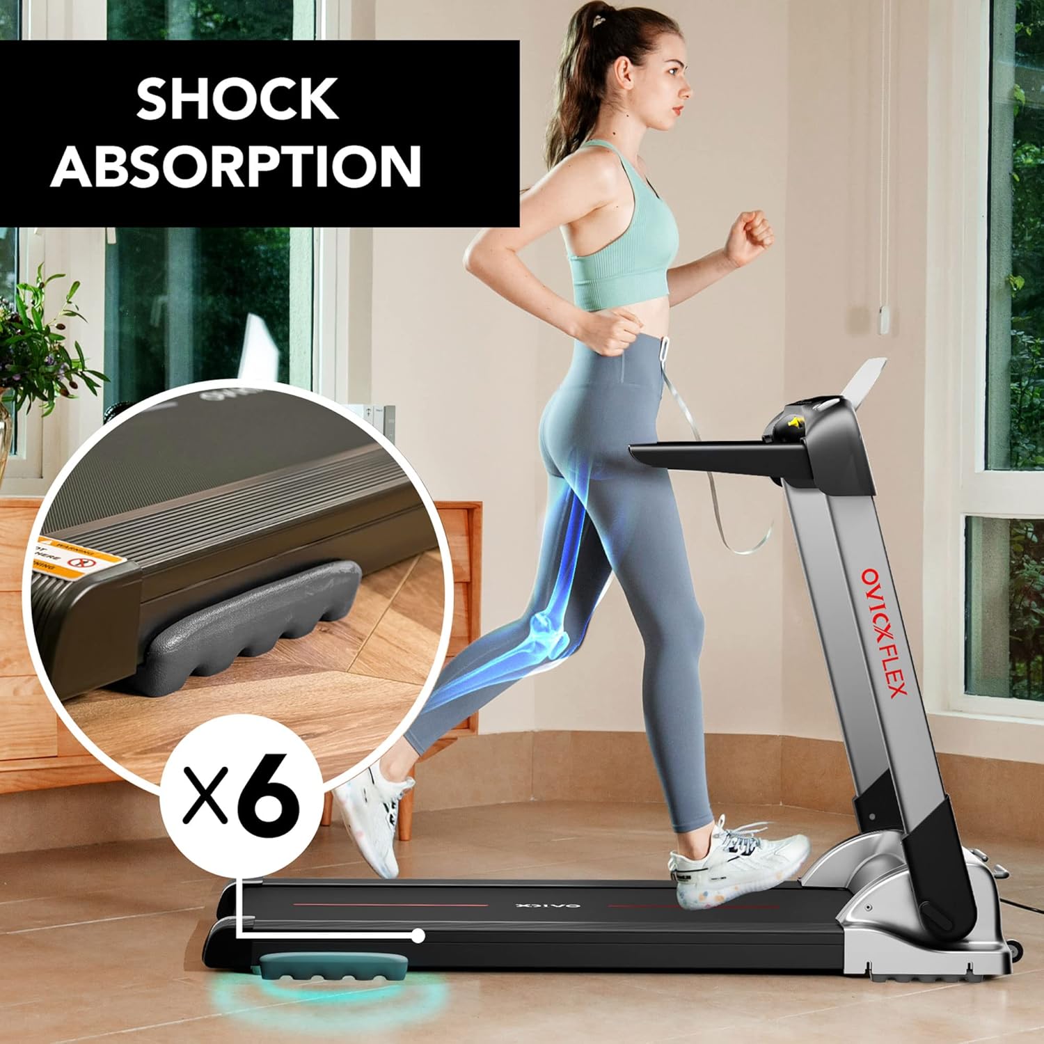 OVICX Foldable Treadmill for Home Apartment - Image 4