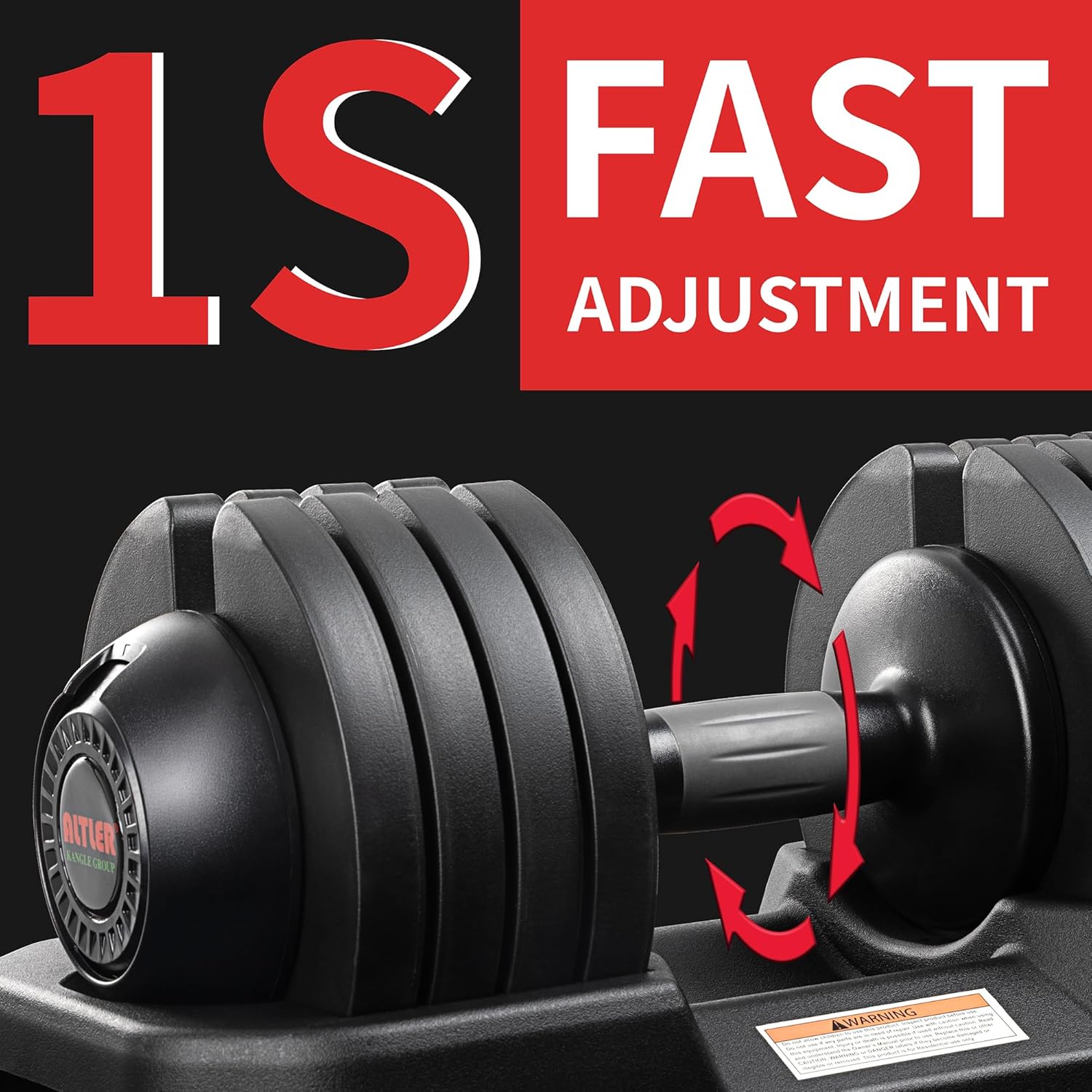 52LBS Single/Pair Adjustable Dumbbells Set Premium Rubber Coated Dumbbell Set with Secure Locking Mechanism for Safe & Customizable Strength Training - Image 2