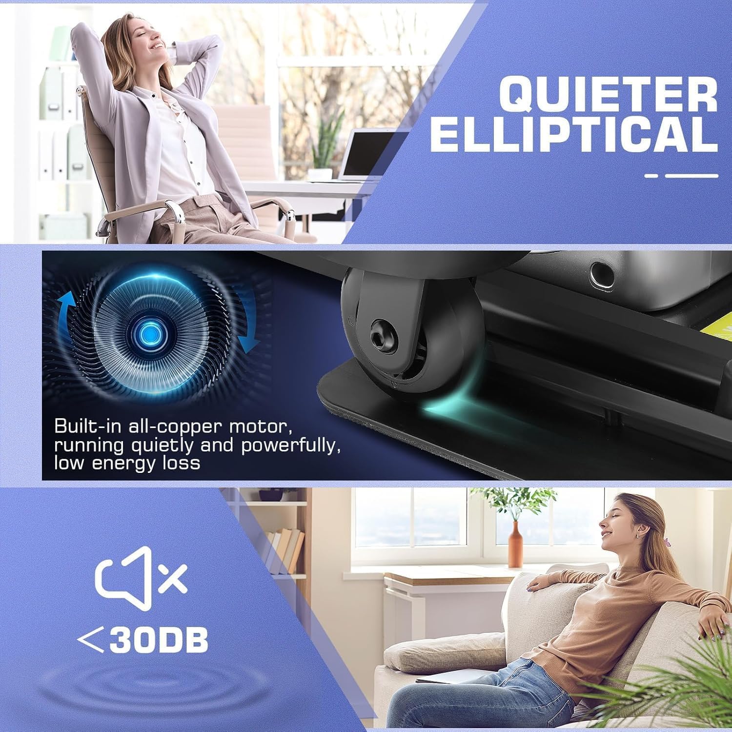 ANCHEER Under Desk Elliptical Machine Transform Your Life - High-End, Portable, Mini Leg Exerciser While Sitting. Perfect for Seniors, No Noise. Ideal Gift for Family As Seen on TV - Image 6