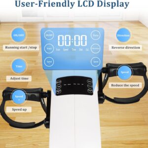 Electric Pedal Exercise Bike with Leg Support, Physical Therapy Exercise Pedal Exerciser Assist Leg, Knee, Foot, Arm Recovery Equipment for Home, Office Elderly