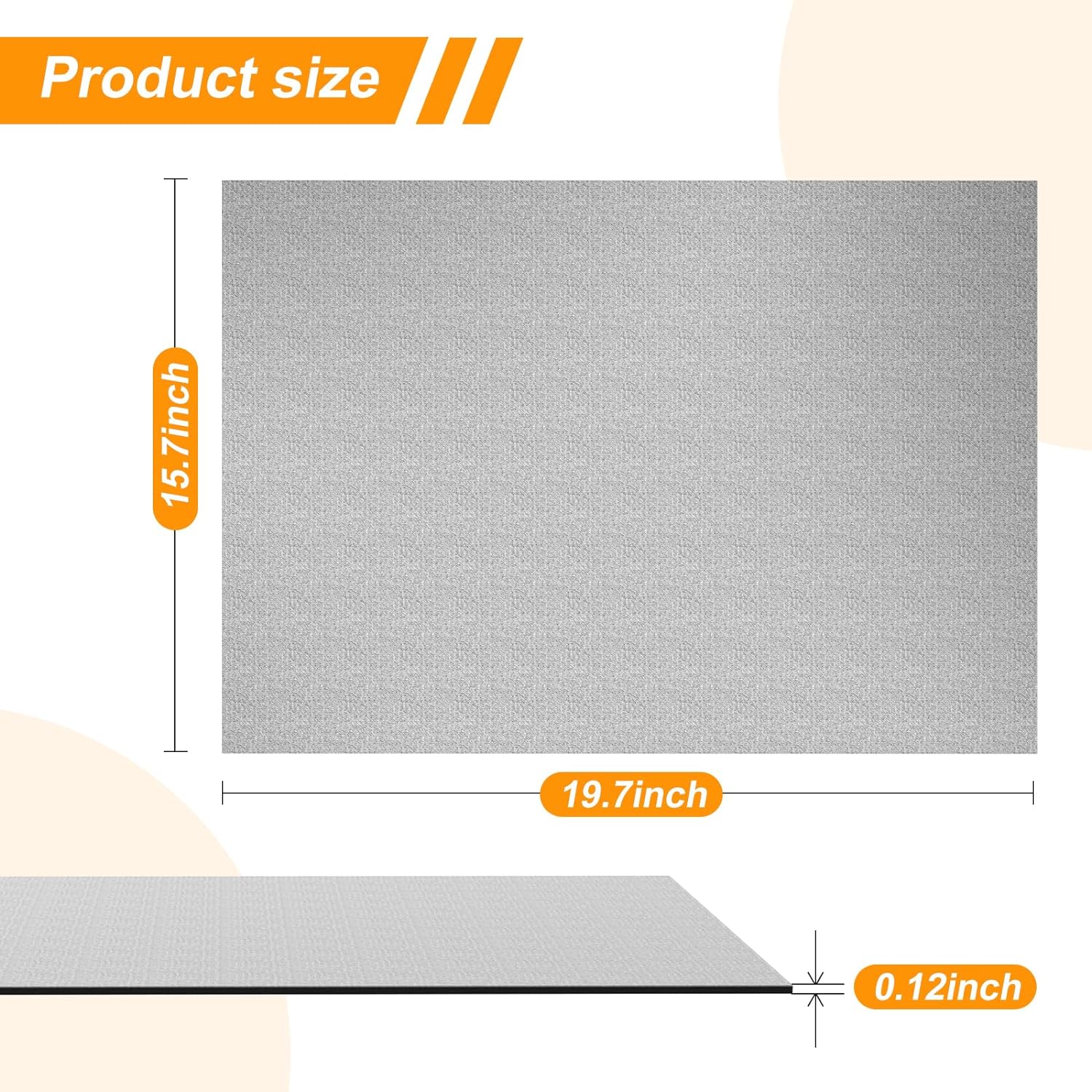 Mini Stair Stepper Mats, Non-Slip Mat Suitable for Under Desk Elliptical Peddler Mini Cycles Elliptical Exercise Bikes and Ellipse Leg Exerciser Machine for Seniors Home Sports Mat - Image 2