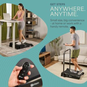 Lifepro Smallest Portable 30in Small Mini Walking Pad Treadmill Installation Free, Adjustable Incline, Under Desk Work Compact Treadmills for Home/Office – Max Load 220Lbs & Speed 3MPH