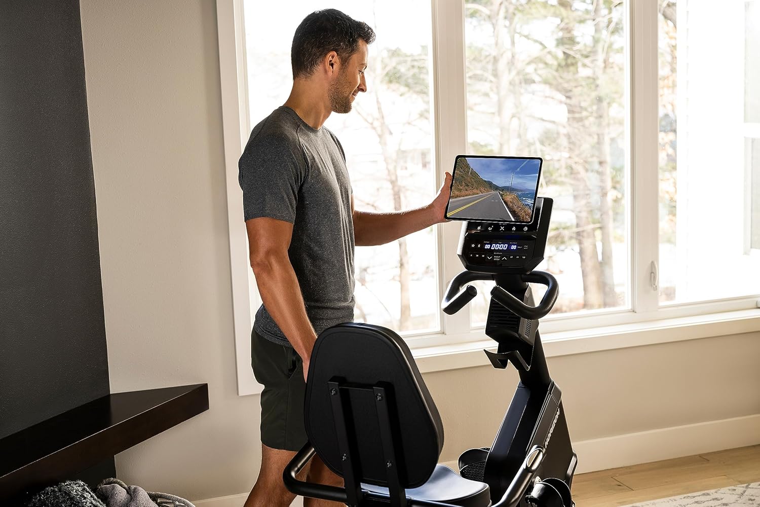 Horizon Fitness 5.0R Recumbent Bike, Fitness & Cardio, Magnetic Resistance Cycling Bike with Bluetooth, Comfort Seat with Lumbar Support, Step-through Frame, and 350lb Weight Capacity - Image 2