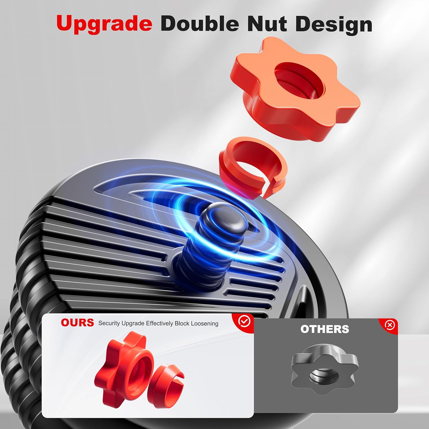 Adjustable Dumbbell Set, 10/20/30/45/70/90lbs Free Weight Set with Connector, 4 in1 Dumbbells Set Used as Barbell, Kettlebells, Push up Stand, Fitness Exercises for Home Gym Suitable Men/Women - Image 3