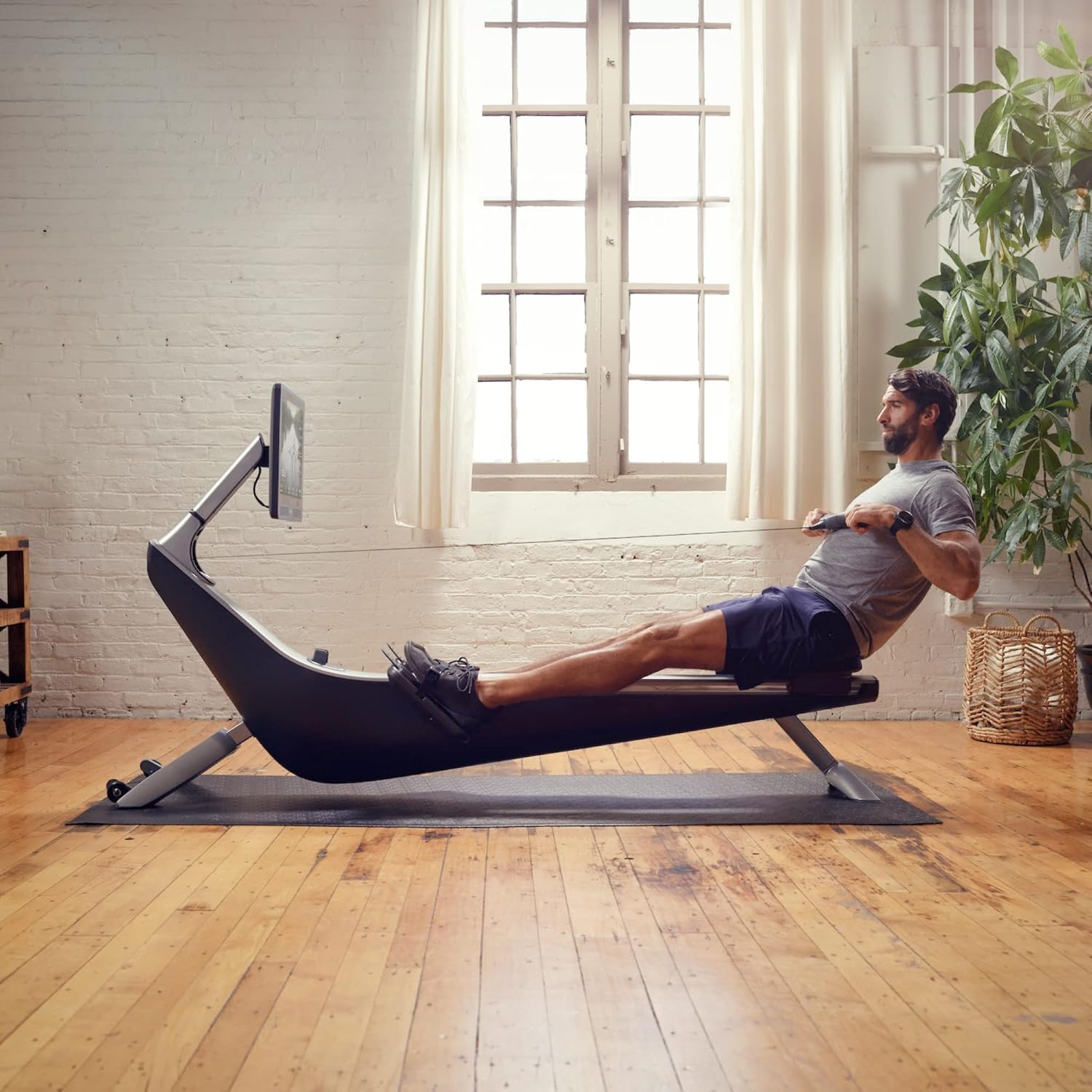 Hydrow Under Machine Mat for Exercise Equipment, Non-Slip Exercise Mat for Stability and Floor Protection, Suitable for Rowing Machine, Treadmill, Bike and Home Workout (3'L x 7.5'W X 0.125' Thick) - Image 6
