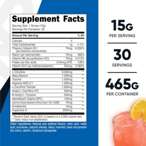 Nutricost Stim-Free Pre-Workout, 30 Servings (Pink Lemonade) – Caffeine Free, Stimulant Free, Non-GMO, Gluten Free