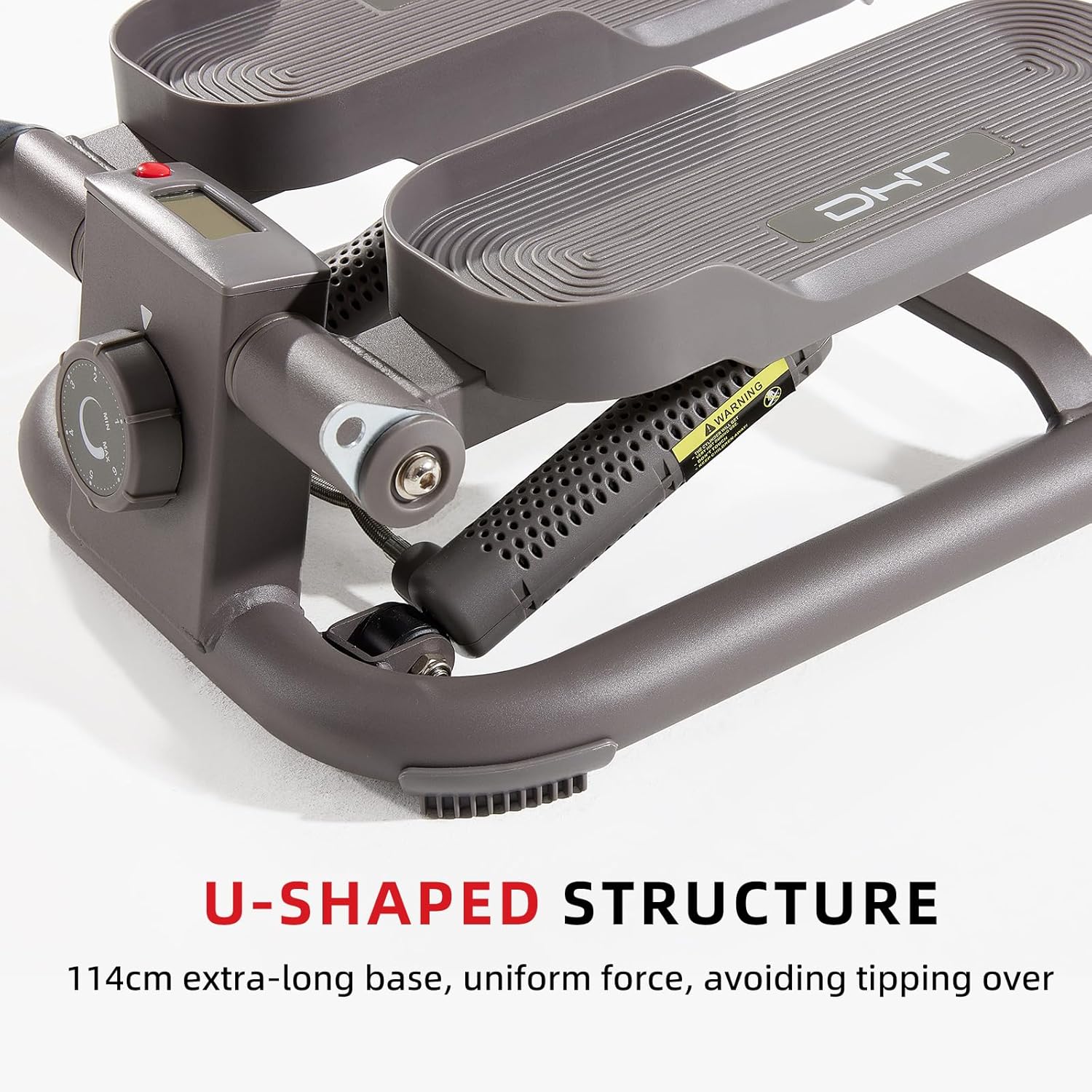 DHT Stair Stepper for Home, Mini Stepper for Exercise, Health & Fitness Exercise Stepping Machine for Exercise Fitness Office Home Workout Equipment, with Resistance Band and Calories Count - Image 7