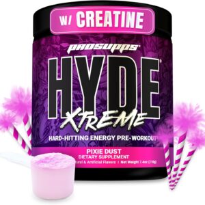 PROSUPPS Mr. Hyde Xtreme Pre Workout Powder with Creatine, Beta Alanine & Caffeine – Extreme Energy, Pumps, Focus & Performance – Fitness & Gym Supplements for Men & Women (Pixie Dust, 30 Servings)