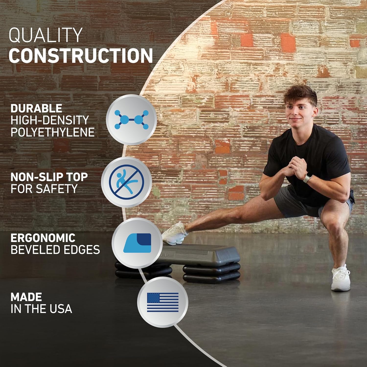 Freestyle STEP Exercise Step Platform, Circuit Size Stepper for Exercise at Home - Image 5