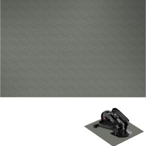 Mini Stair Stepper Mats, Exercise Non-Slip Workout Mat for Ellipse Leg Exerciser Elliptical Mat Non-Slip Under Desk Suitable for Seniors Electric Seated Foot Pedal Exerciser, Dark Grey