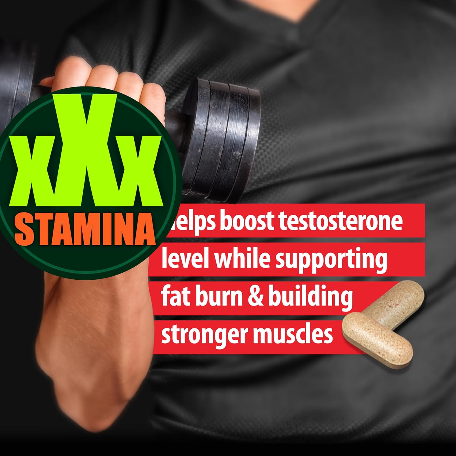 Natural Testosterone Booster for Men at Gym & Bedroom, Happy Wife, Happy Nights - Helps Boost Physical Performance, Restore Vitality and Support Weight Management - 60 Tablets - Image 4