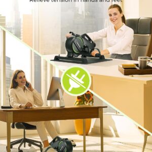 YOSUDA Under Desk Bike Pedal Exerciser – Magnetic Mini Exercise Bike for Arm/Leg Exercise, Desk Pedal Bike for Home/Office Workout