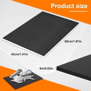Anti Slip Mat for Under Desk Elliptical (24″x17″), Elliptical Mat, Ellipse Leg Exerciser Machine Mat, Suitable for Electric Seated Foot Pedal Exerciser, Stability and Floor Protection High-density PVC