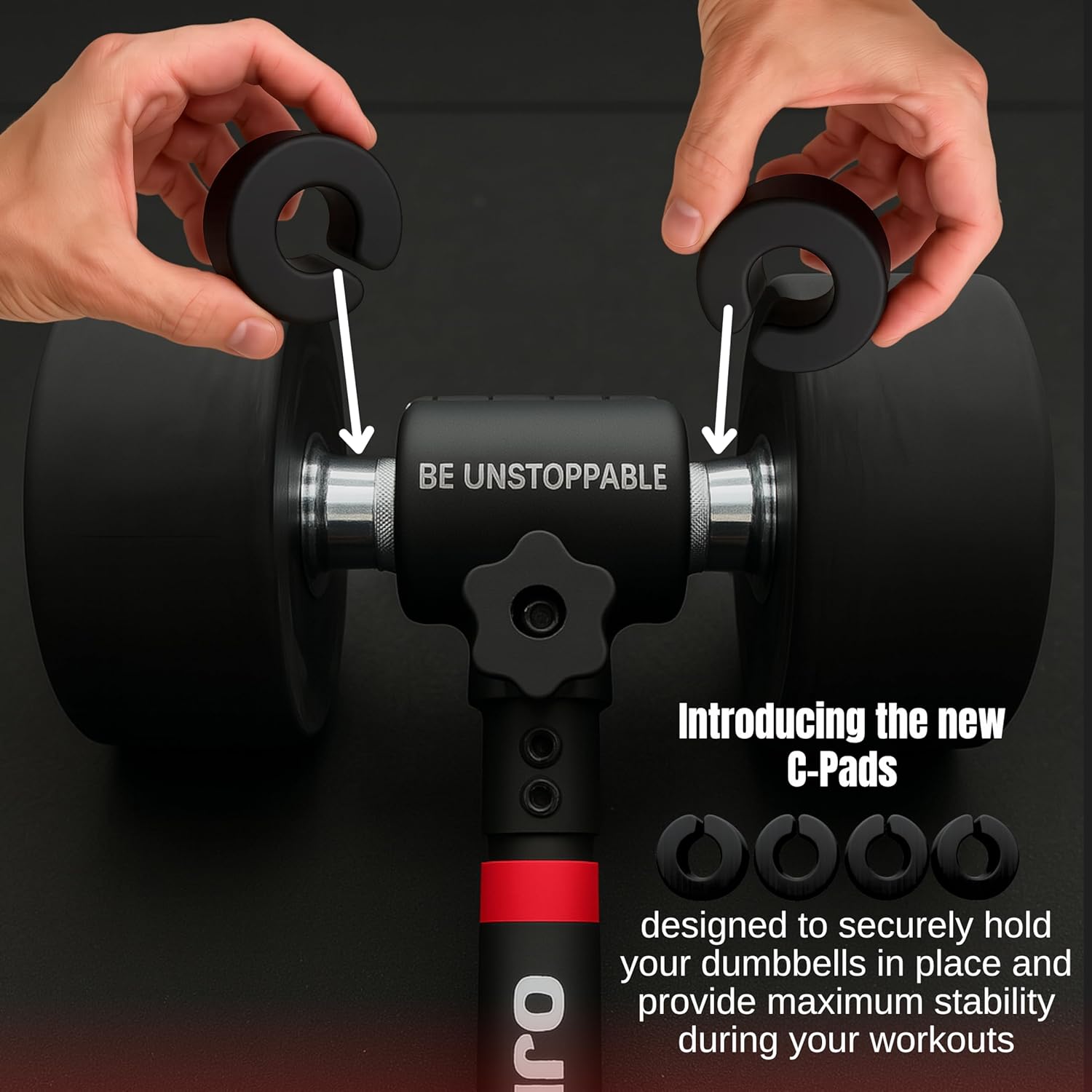 Dumbbell Converter to Barbell Set - Adjustable weights & Up to 200 lb Capacity Weight Barbell - Steel Clamp - Barbell Dumbbells Converter for Home Gym - Weight Lifting for full Body Workouts - Image 5