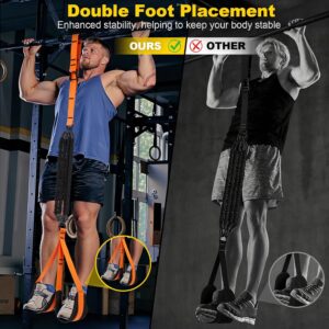 WELSPO Pull Up Assistance Bands, Resistance Bands for Pull Up Bar Workout, Adjustable Heavy Duty Pull Up Assist Equipment with 4 Assistance Bands for Home Gym Strength Training & Full Body Workout