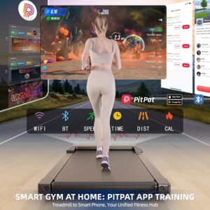 SupeRun Walking Pad, Under Desk Treadmill, 3 in 1 Portable Treadmill with Remote Control LED Display, 2.5 HP Quiet Walking Jogging Machine for Office Home Use, 300 Lbs Capacity