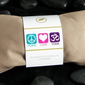 Yoga Eye Pillows – Unscented Eye Pillows – Namaste Hot Cold for Stress, Meditation, Spa, Relaxation Gifts – Made in USA Set of 4 – Tan Cotton