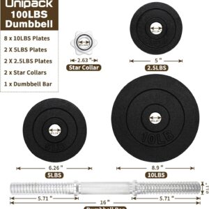 One Pair of Adjustable Dumbbells Kits-200lbs(2x100lbs)