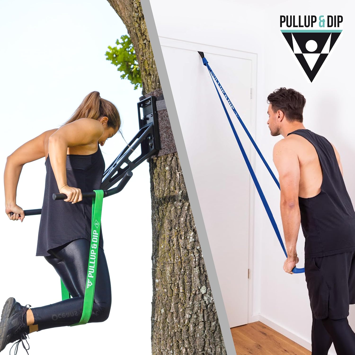 PULLUP & DIP Fitness Bands, Resistance Bands with Bag, Door Anchor (with Sets) and Exercise Guide - Single & in Value Set, Pull-Up Band Fitness Band for Calisthenics - Image 6
