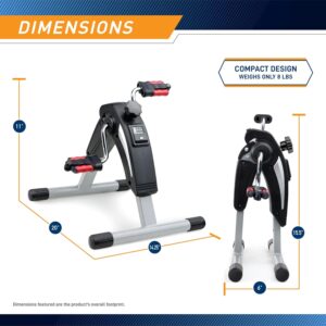 MARCYMarcy Magnetic Resistance Folding Exercise Bike with Transport Wheels – NS-653