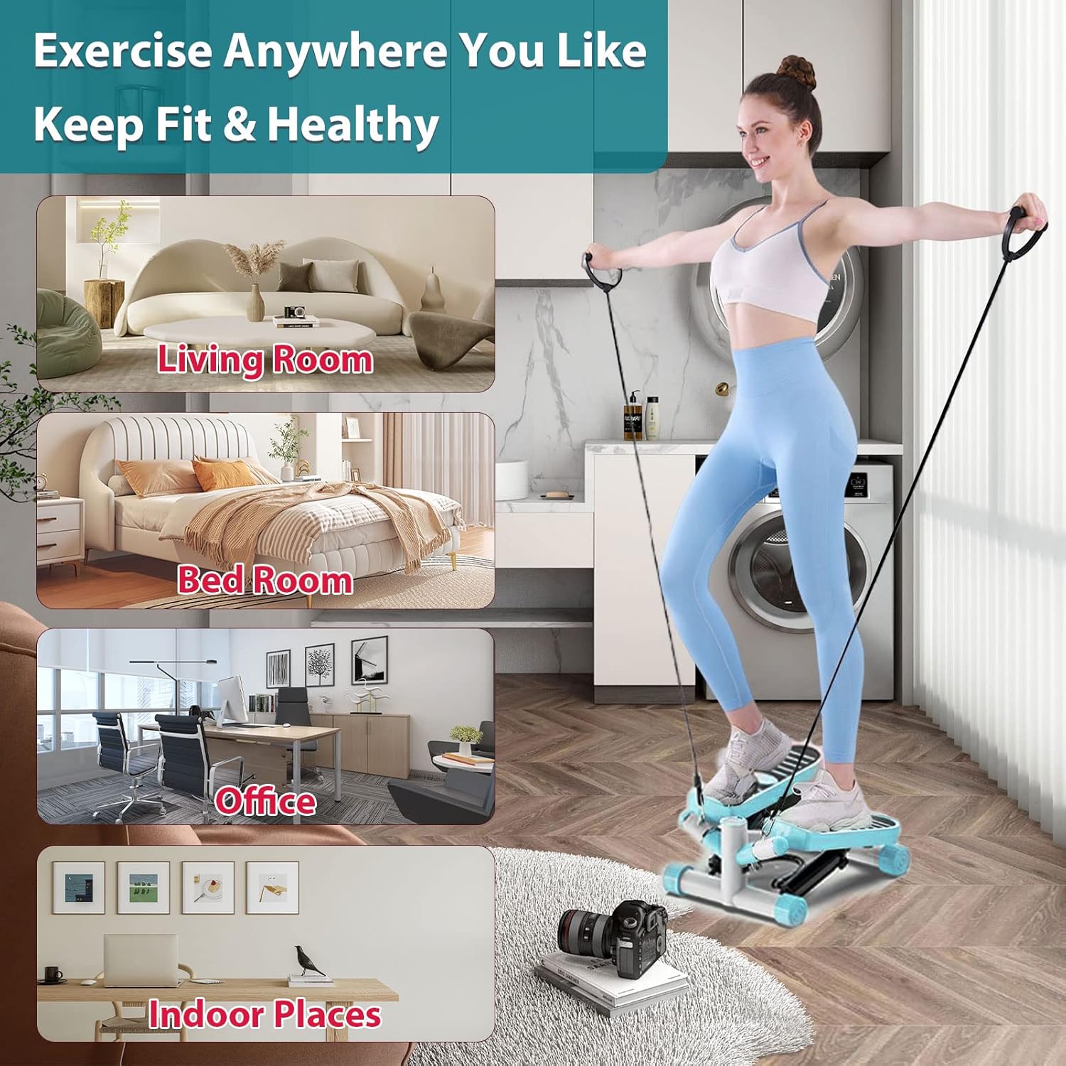 Steppers for Exercise, Stepper Machine for Home Office Workout Training - Image 7