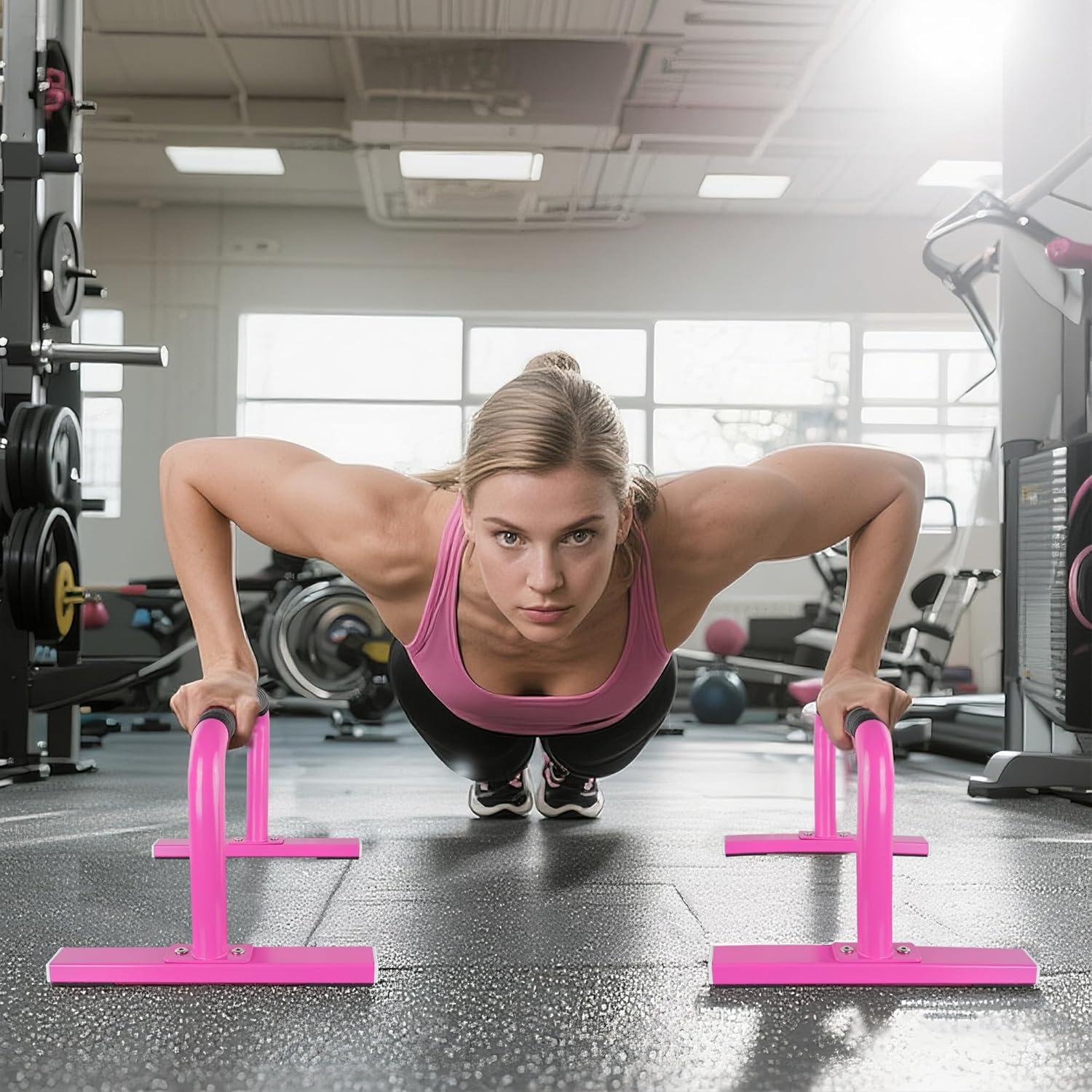 Strength Training Parallettes Push Up Bars, Pushup Handles Calisthenics Equipment for Home Workout, Anti-slip Gymnastics Bars, Handstand & Dip Bar for Outdoor Exercise - Image 5