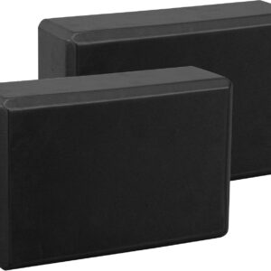 EXERZ Yoga Blocks 2 pack, Gym Blocks, Exercise Workout Fitness Bricks, Pilates Stretch Handstand Non-Slip