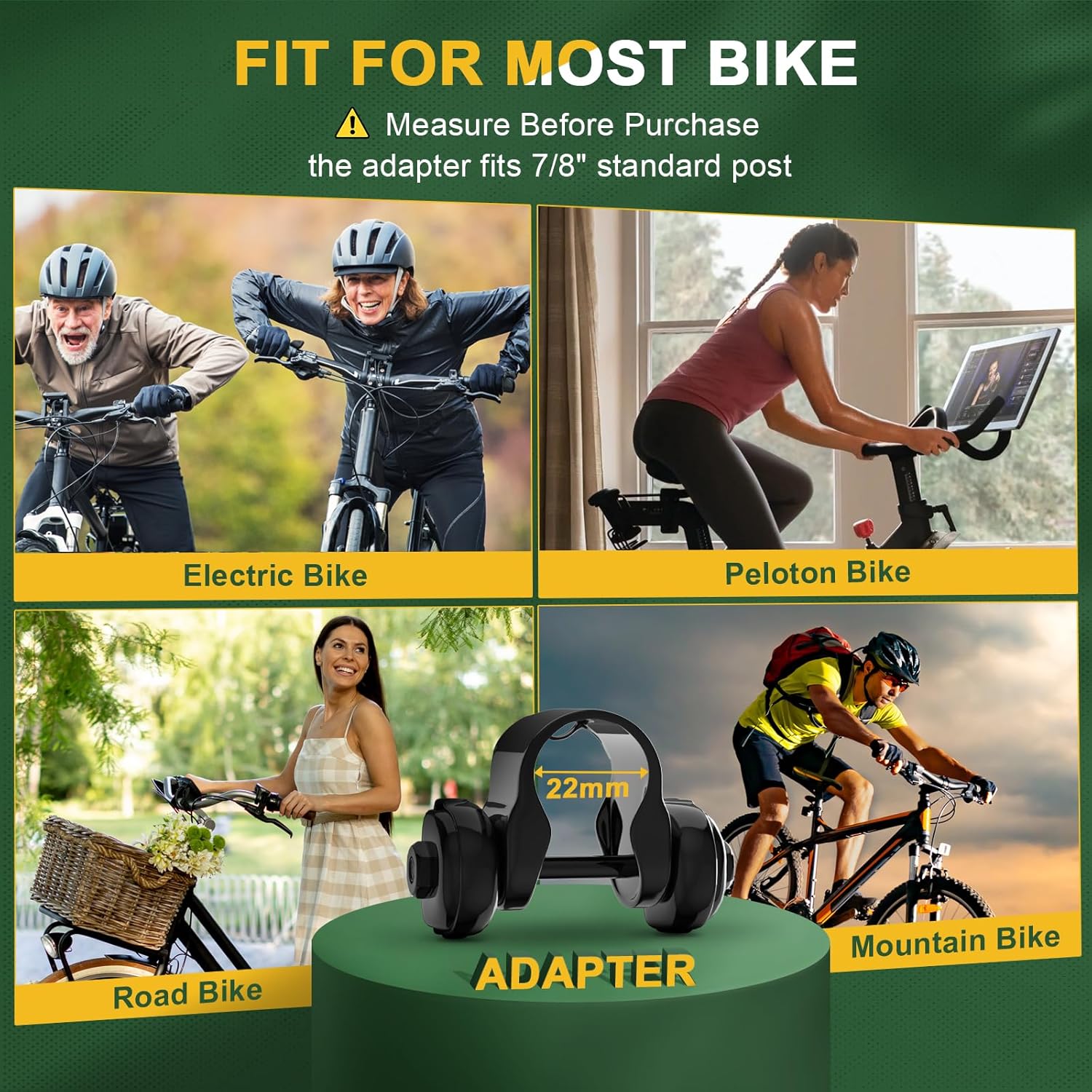 New Noseless Oversized Bike Seat, Extra Wide Comfort Pure Memory Foam Bicycle Seat Cushion, Compatible Saddle Replacement with Electric Bike, Exercise, Cruiser, Road Bike for Men & Women - Image 7