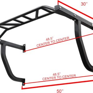 Valor Fitness CHN-3 Straight & CHN-UP Multi Grip Wall Mounted Pullup/Chin Up Bars for Home Gym Exercise and Workout