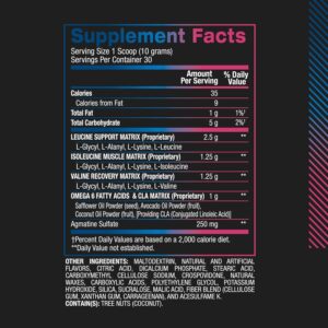 BPI Sports Best BCAA Powder – Muscle Recovery Support – Branched Chain Amino Acids | Building Blocks of Protein and Muscle – Post Workout Recovery – Hydration – Blue Raspberry, 30 Servings