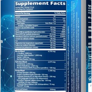 MRM Nutrition Driven Pre-Workout Powder | Mixed Berry Flavored | 125mg Caffeine | Pure Ingredients| Muscle + Hydration + Energy Blends | Performance Energy | Vegan + Gluten-Free | 29 Servings